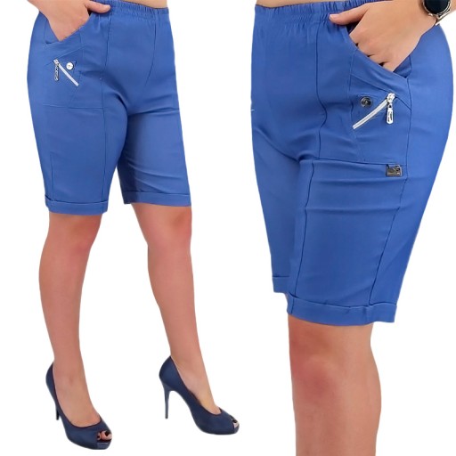 МОДНЫЕ ЖЕНСКИЕ ШОРТЫ КОРОТКИЕ БРЮКИ С ВЫСОКОЙ ПОСАДКОЙ 44/2XL