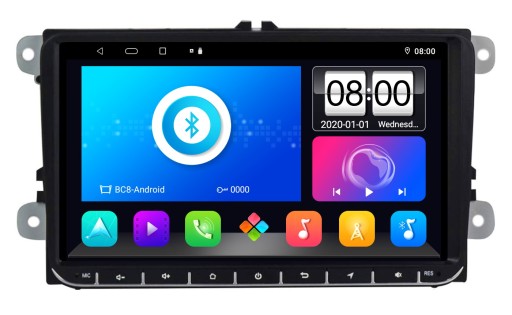 Автомагнитола, Android 10, экран 9 дюймов для Volkswagen, Seat, Skoda