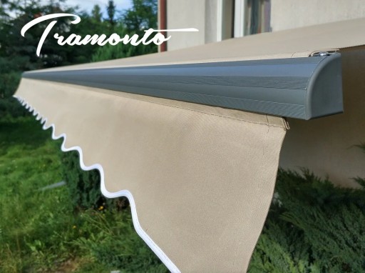 Markiza tarasowa ANTRACYT 400x300 Beżowa STD