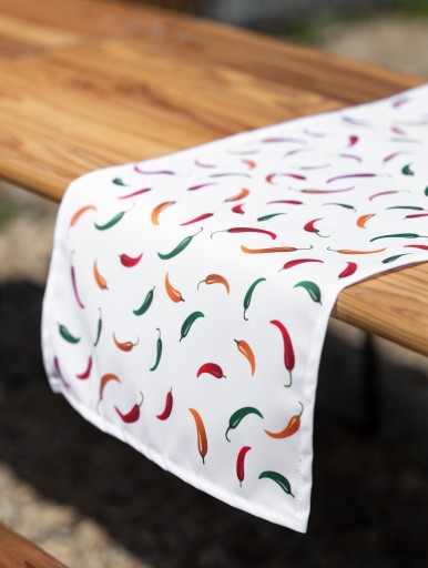 Дорожка белая PEPPERS 40x180 см