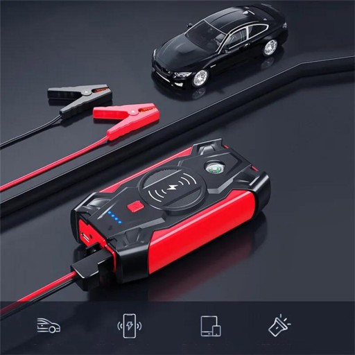 POWERBANK JUMP STARTER BOOSTER 20000MAH ФОНАРИК БЕСПРОВОДНАЯ ЗАРЯДКА
