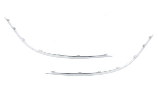 MERCEDES W211 LIFT 06-09 НАКЛАДКА БАМПЕРА ХРОМ Л+П