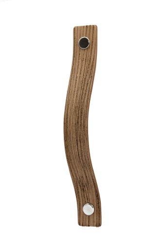 Ручка мебельная кожаная COLORISO BROWN WOOD 96мм
