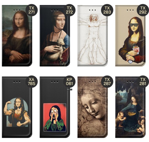 ФЛИП-ЧЕХОЛ ДЛЯ REALME 8/8 PRO PATTERNS LEONARDO DA VINCI MONA LASICZKA