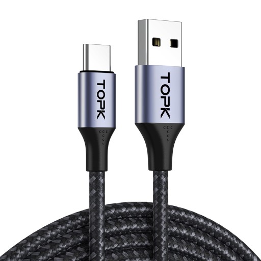 Быстрый кабель USB-USB C / USB Type C 2 метра TOPK