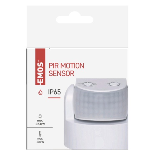 PIR датчик движения IP65 1200Вт белый