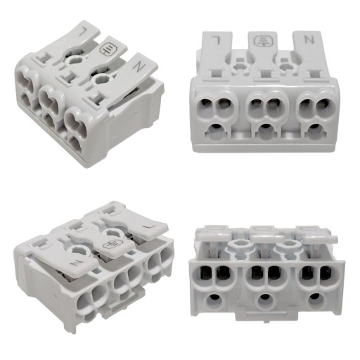 Potrójna puszka ZŁĄCZE MUFA hermetyczna IP68 3x2,5mm2 trójnik wodoodporny