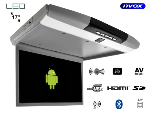 Подвесной автомобильный монитор Android 12 В FullHD