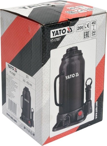 YATO YT-17007 ГИДРАВЛИЧЕСКИЙ ПОДЪЕМНИК 20Т
