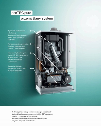 Конденсационный комбинированный котел Vaillant VCW 226/7-2 ecoTEC pure