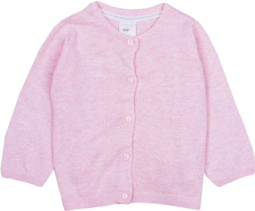 H&M Dziewczęcy Sweterek Różowy Sweter Rozpinany Kardigan Classic 74 cm