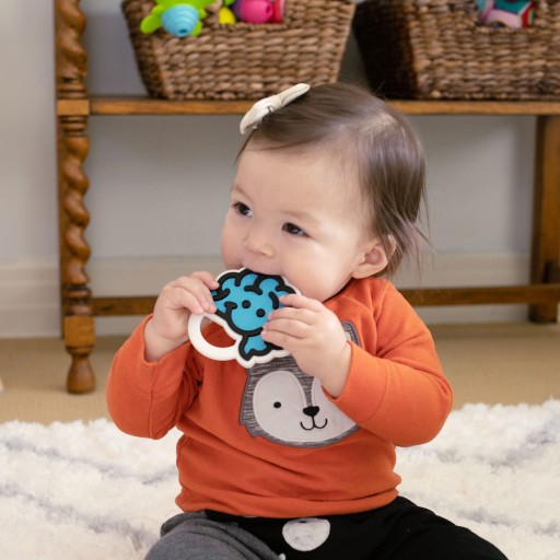 The Brain Teether Gryzak Mózg sylikon Pomarańczowy