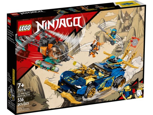LEGO 71776 Ninjago — EVO Racer Джея и Нии, ОРИГИНАЛЬНЫЕ НОВЫЕ кубики