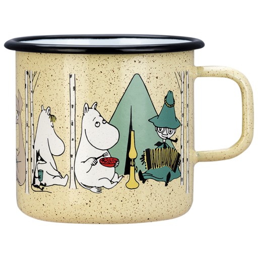 Кружка Муми-тролль эмалированная металлическая MOOMINS OUTDOORS Muurla 800 мл БОЛЬШАЯ