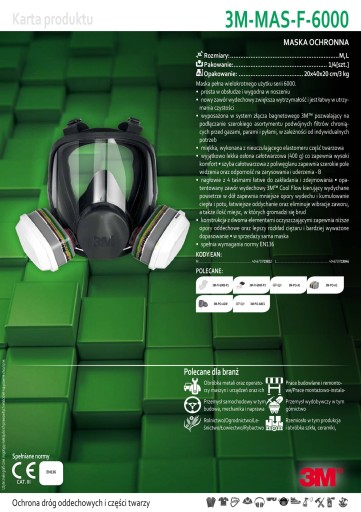 Полнолицевая малярная маска 3M SERIES 6800