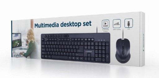GEMBIRD МУЛЬТИМЕДИЙНАЯ КЛАВИАТУРА + МЫШЬ KBS-UM-04 НАБОР ЧЕРНЫЙ