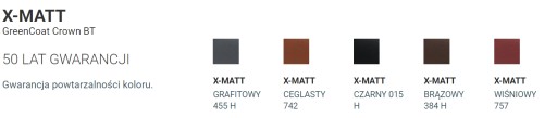 BUDMAT МОДУЛЬНАЯ СТАЛЬНАЯ черепица VENECJA X-MATT 455H