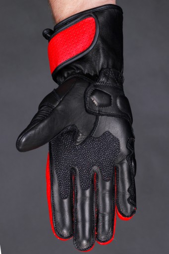 КОЖАНЫЕ МОТОЦИКЛОВЫЕ ПЕРЧАТКИ HUSAR ZR RACE RED