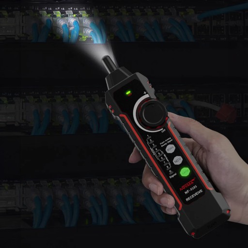 Miernik Tester sieci kabli LAN RJ45 UTP STP światłowody Noyafa NF-918S