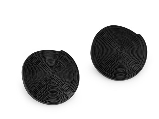 GUZIK PLASTIKOWY OZDOBNY 30MM CZARNY