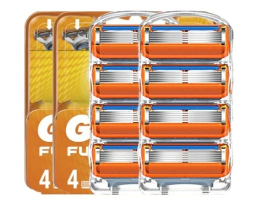 8 шт. GILETTE FUSION 5 ЗАМЕННЫХ КАРТРИДЖЕЙ ДЛЯ БРИТЬЯ ЛЕЗВИЯ