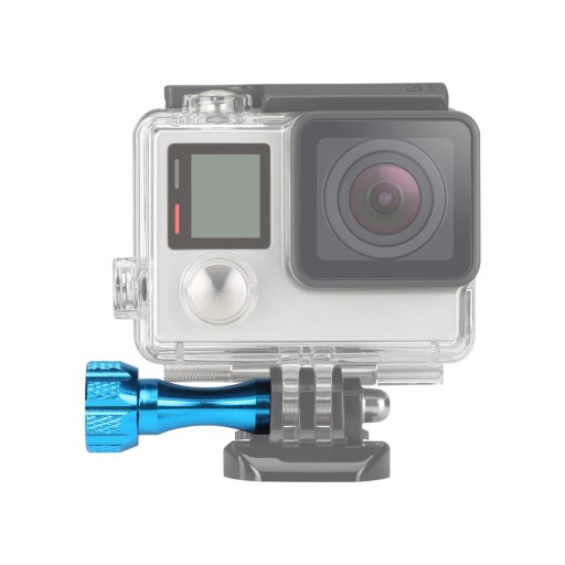 Śruba aluminiowa krótka NIEBIESKA dla GoPro 10 / 9