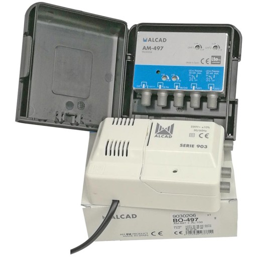 Alcad KIT BO-497 24В 32дБ 2xUHF+VHF+FM