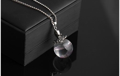 Стеклянный кулон Time Gem Сферический Творческий Осьминог Бирюзовый