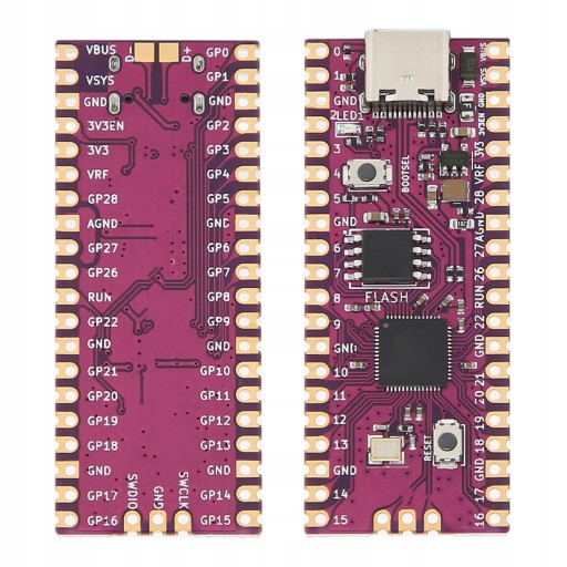 Для двухъядерной платы RasPi 264 КБ ARM Cortex M0