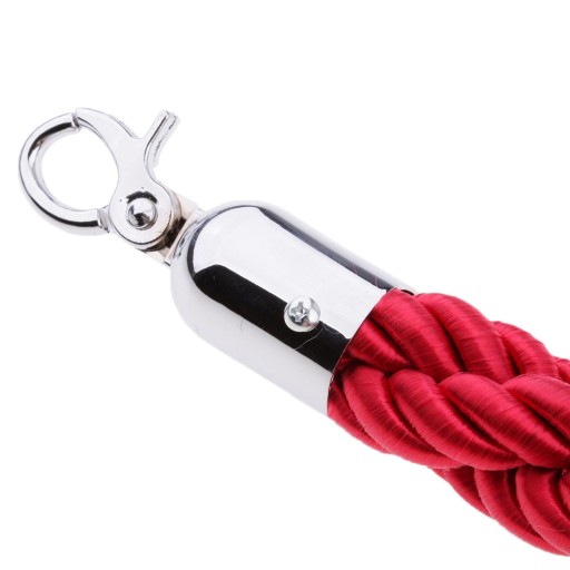 Kolejka na kłonicę linową z liną sprzętową (Rope with Hardware) , 6.6ft Red
