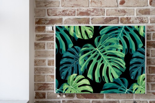 MATA MAGNETYCZNA Kaloryfera Monstera Liście 90x60