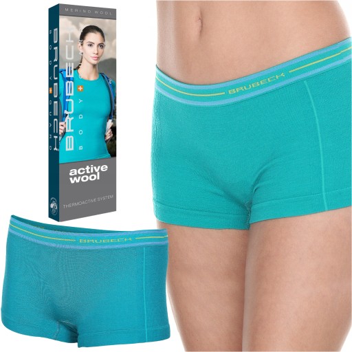 Женские термоактивные шерстяные боксеры Brubeck Active Wool, размер S