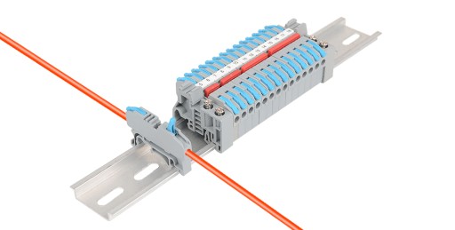 БЫСТРОСОЕДИНИТЕЛЬ ДЛЯ DIN-РЕЙКИ CMK-420 0,08 до 2,5 (4,0) мм² 2 ЗАЖИМА - 25 ШТ.