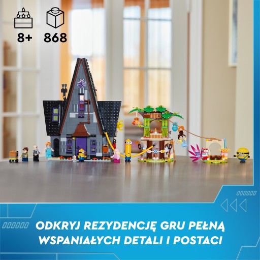 LEGO Гадкий Я 4 Миньоны Грю и семейный особняк миньонов 75583
