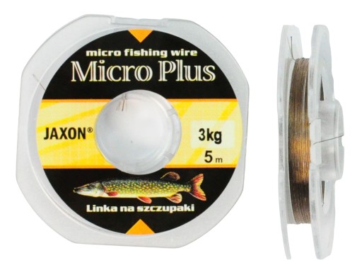 Linka na przypony stalowe na szczupaki JAXON Micro Plus 3kg 5m