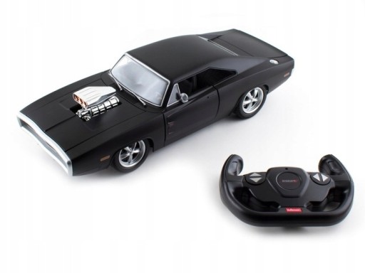 Большое автомобильное зарядное устройство Dodge Charger с дистанционным управлением 1970 1:14 RASTAR + светодиод