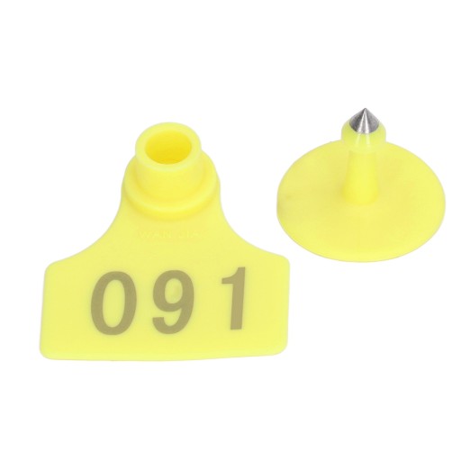 СЕРЬГИ ОВЕЦА, КОЗА, СВИНЬЯ, КРС, 5Х4СМ, 100 ШТ.