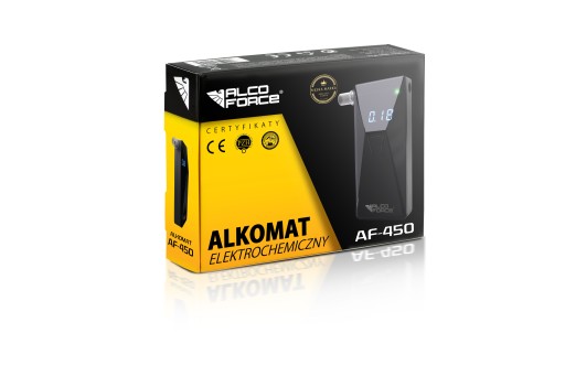 Алкотестер AlcoForce AF-450 + калибровка + мундштуки