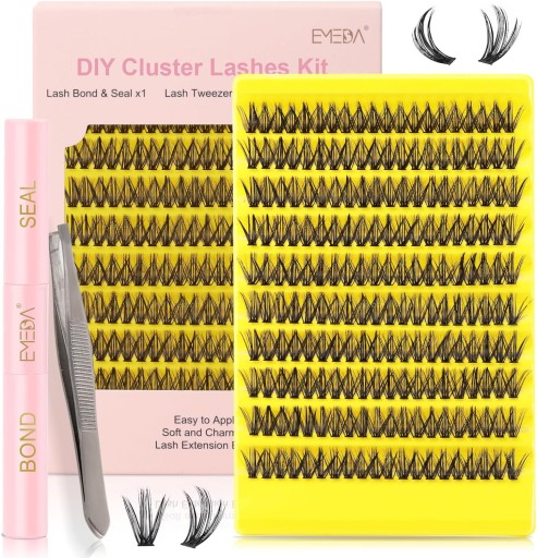 Klej do rzęs i uszczelnienie z zestawu Lash Clusters Kit Mix rzęs