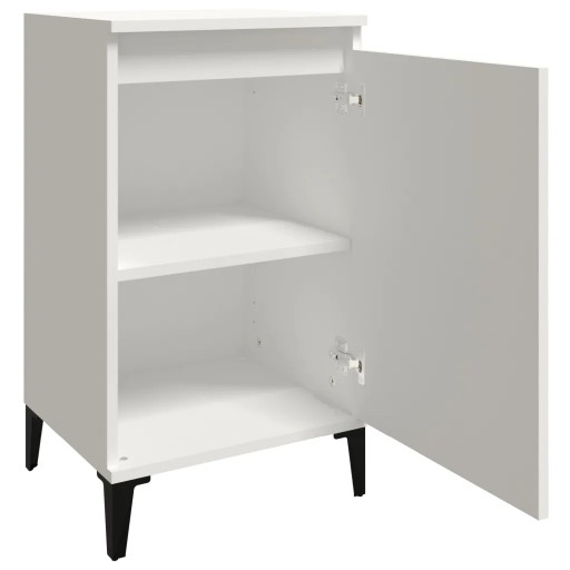 vidaXL Тумбочка прикроватная белая 40x35x70 см, материал дерево