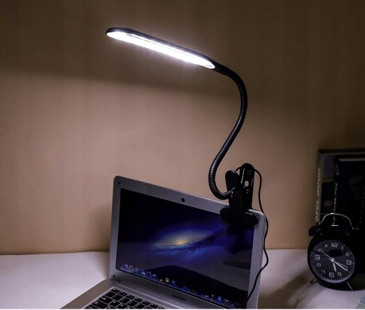 Lampka do Czytania Na Klips USB elastyczna biurkow