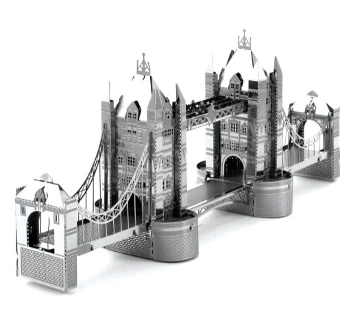 Металлическая Земля Лондонский Тауэрский мост металл 3D модель