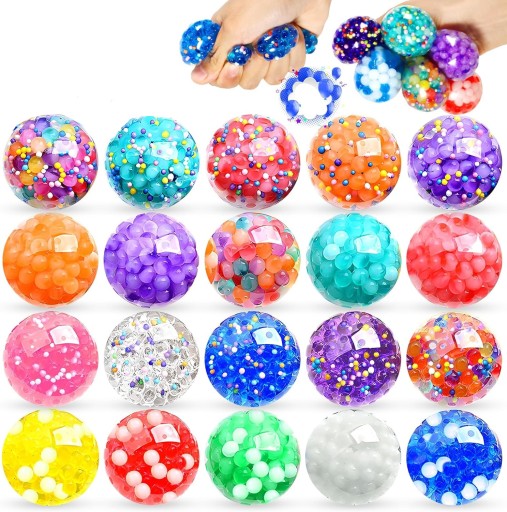 Squishy Anti -Stress Ball 20 Piece Soft Toy Set Set