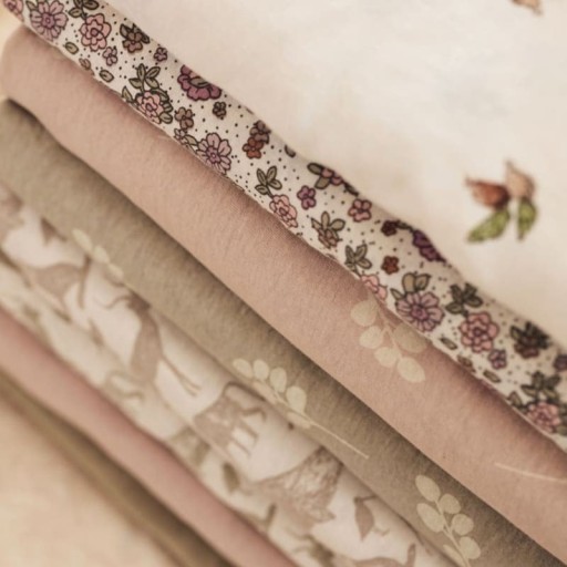 Простыня Jollein 120x60 см TWIG Wild Rose