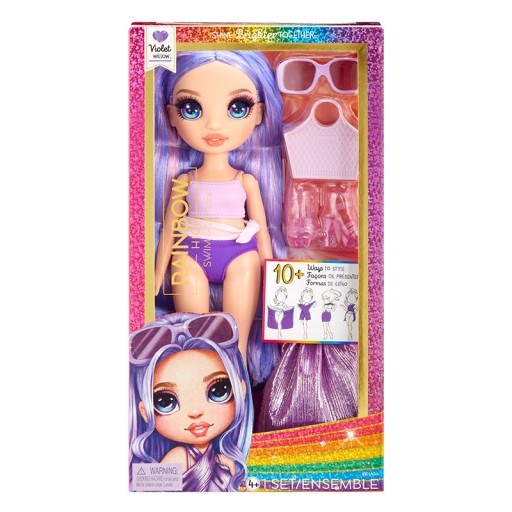 КОМПЛЕКТ КУПАЛЬНИКА RAINBOW HIGH SWIM & STYLE SUMMER DOLL VIOLET WILLOW КУПАЛЬНИК