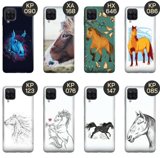 ETUI DO SAMSUNG GALAXY A12 / M12 WZORY KONIE KUCE PEGAZY OBUDOWA POKROWIEC