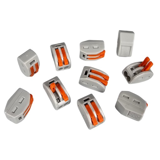 KOSTKA ZŁĄCZKA SZYBKOZŁĄCZKA NA PRZEWÓD LINKĘ ŁĄCZNIK NA 2 KABLE 0,08-4 mm²