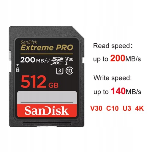 SanDisk SD Card Extreme PRO 512GB