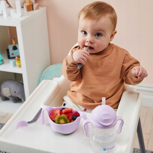 B.BOX Kubek NIEWYSYPEK słomka Gelato Boysenberry