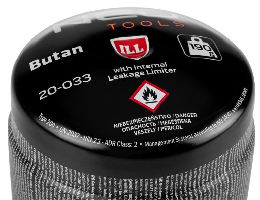 Газовый баллончик с бутаном 190г, наполненный НЕО 20-033